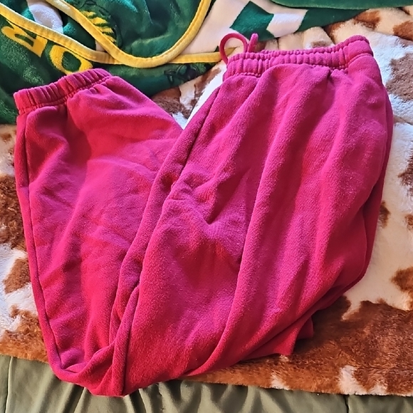 PINK Victoria's Secret Pants - PINK Victoria's Secret Maroon Sweatpants Size M